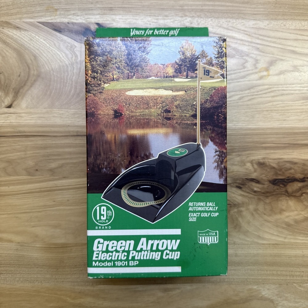 Electric Golf Putting Cup Model 1901 BP 19th Hole Green Arrow 1989
